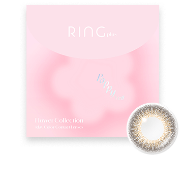 WAVEワンデー UV リング plus フラワーコレクション ポピーベール 30枚入り
