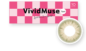 WAVEワンデー リング リミテッドコレクション モデル ヴィヴィットミューズ セピアヘーゼル 10枚入り